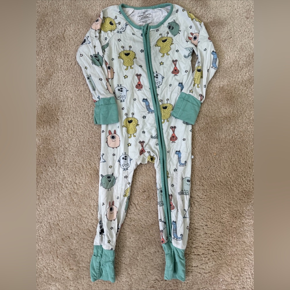 Caden Lane Monster Mash Sleeper Baby Toddler Size 12-18 Months Zippy Pajama